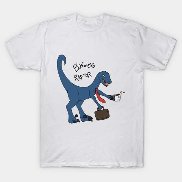 Business Raptor T-Shirt by Jeffin8or